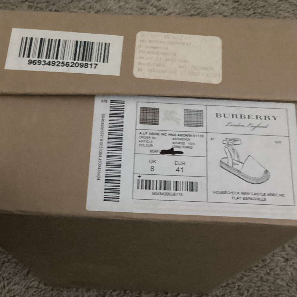 Burberry Brown and Black Espadrilles - Picture 2 of 3